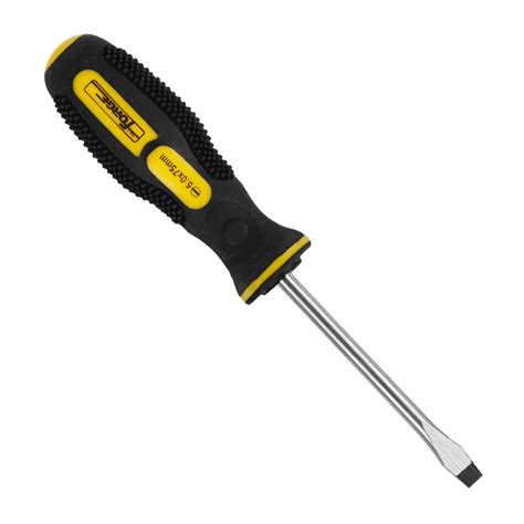flat screwdriver with slotted heads